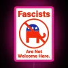 RGB Neon Sign Anti-Fascist Statement Home Decor Artistic Protest Message