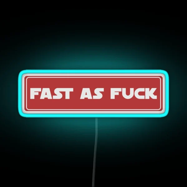 Fast As Fuck Cool Helmet Led Motorcycle Helmet RGB Neon Sign