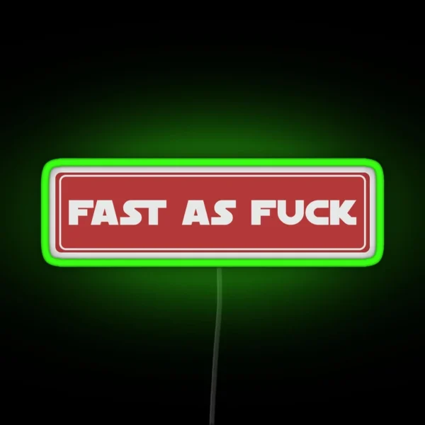 Fast As Fuck Cool Helmet Led Motorcycle Helmet RGB Neon Sign