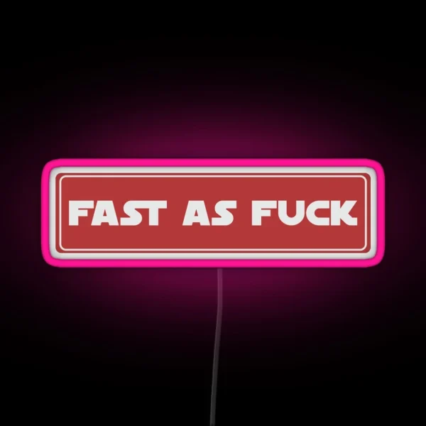 Fast As Fuck Cool Helmet Led Motorcycle Helmet RGB Neon Sign