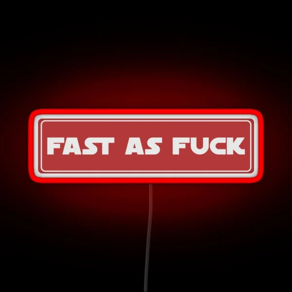 Fast As Fuck Cool Helmet Led Motorcycle Helmet RGB Neon Sign