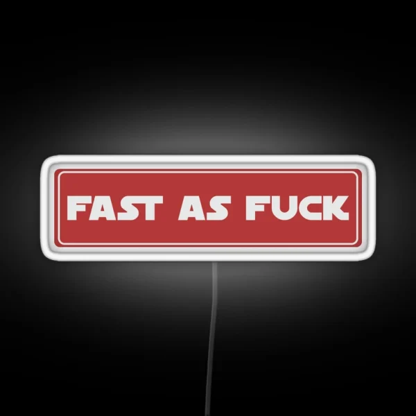 Fast As Fuck Cool Helmet Led Motorcycle Helmet RGB Neon Sign