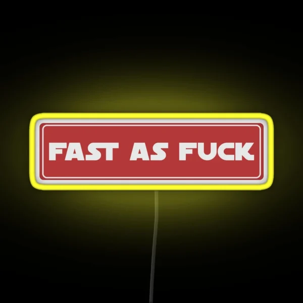 Fast As Fuck Cool Helmet Led Motorcycle Helmet RGB Neon Sign