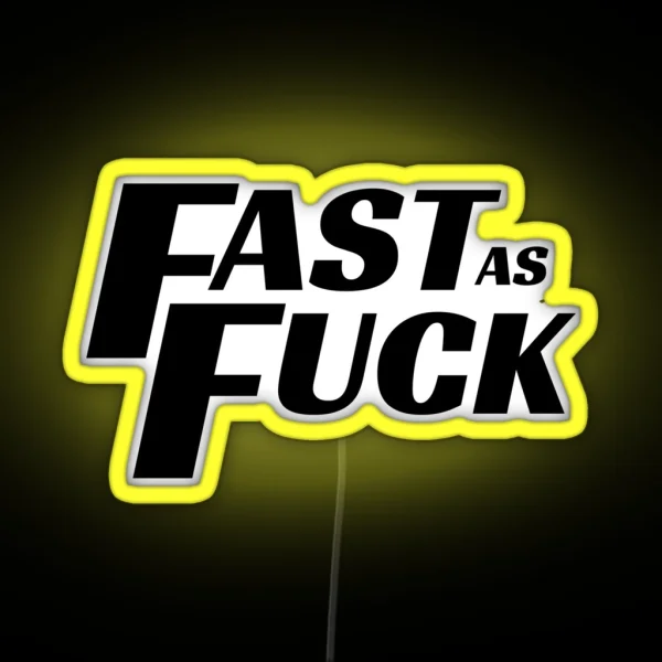 Fast As Fuck Cool Helmet Led RGB Neon Sign