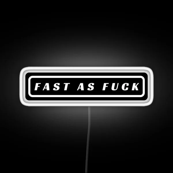 Fast As Fuck Cool Helmet Led RGB Neon Sign