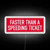 Vibrant speed-themed RGB neon sign adds energetic home decoration instantly.