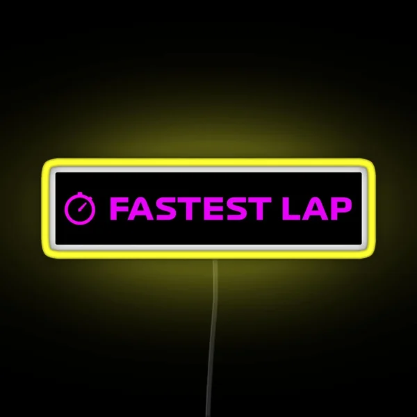 Fastest LAP V 2 F1 RGB Neon Sign