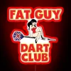 Vintage-style LED neon sign with colorful darts and beer theme