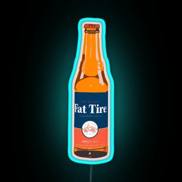 Fat Tire RGB Neon Sign