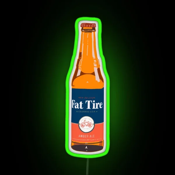 Fat Tire RGB Neon Sign