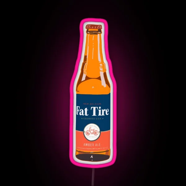 Fat Tire RGB Neon Sign