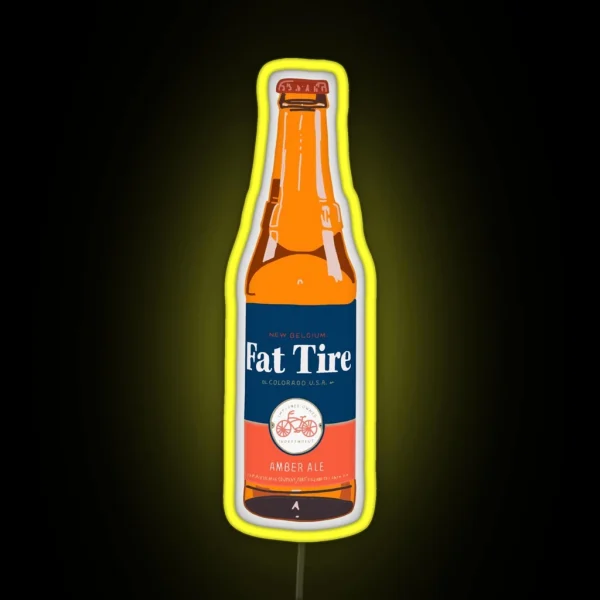 Fat Tire RGB Neon Sign