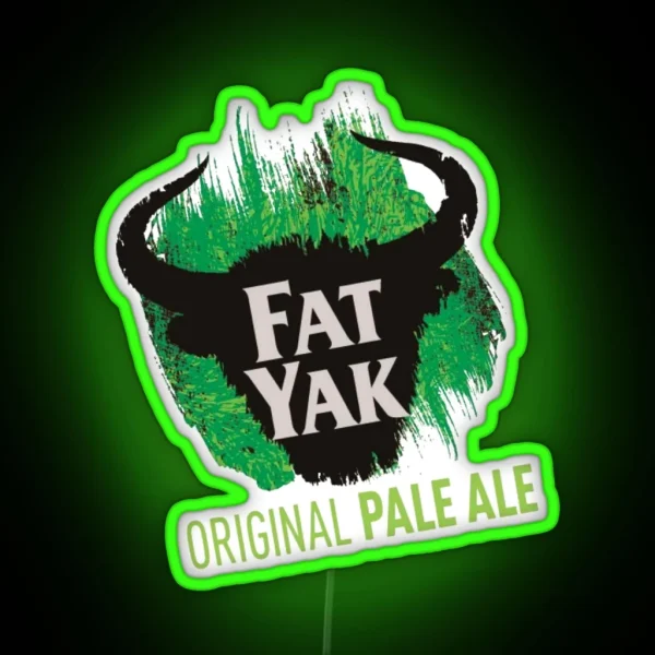 Fat Yak Logo RGB Neon Sign