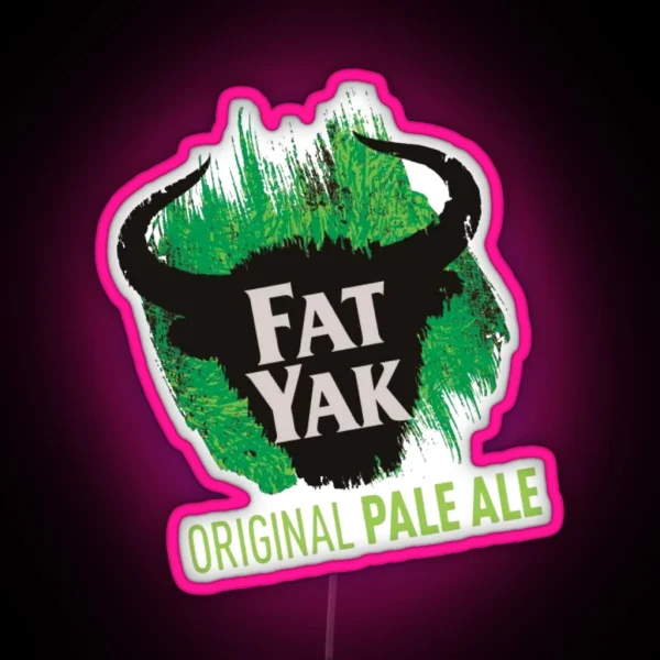 Fat Yak Logo RGB Neon Sign