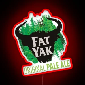 Fat Yak Logo RGB Neon Sign