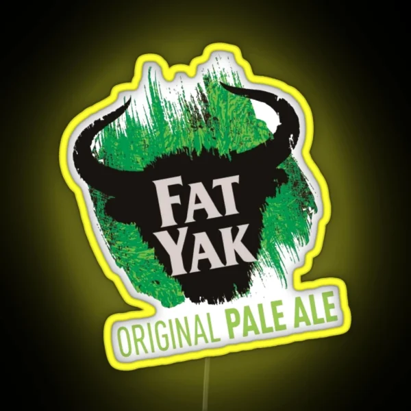 Fat Yak Logo RGB Neon Sign