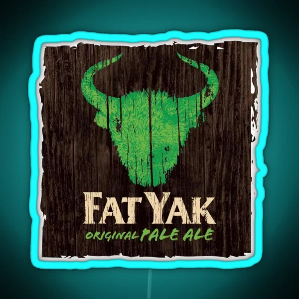 Fat Yak Logo RGB Neon Sign