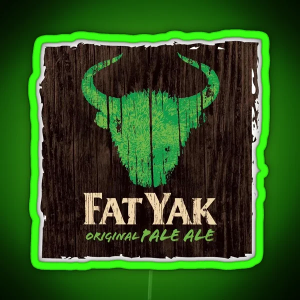 Fat Yak Logo RGB Neon Sign