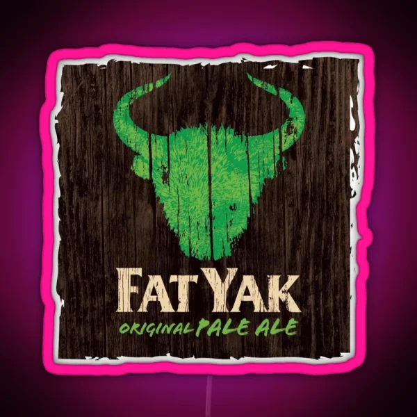 Fat Yak Logo RGB Neon Sign
