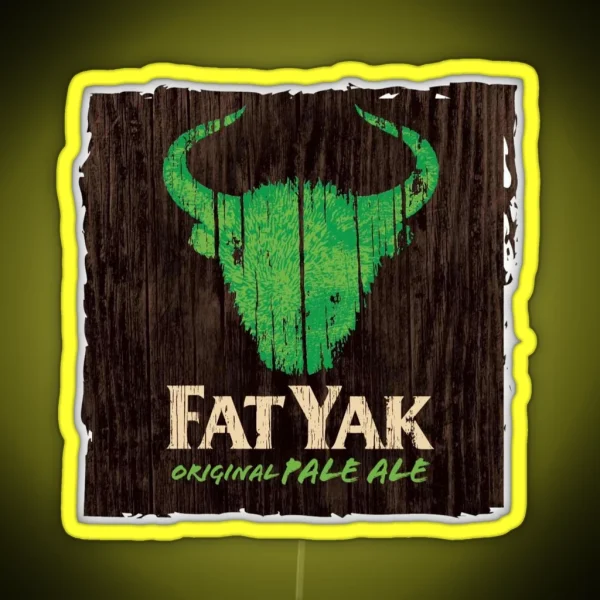 Fat Yak Logo RGB Neon Sign