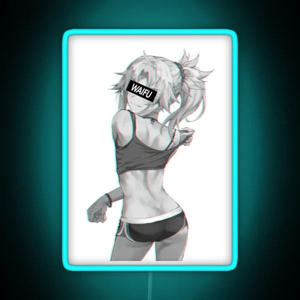 Fate Series Mordred Waifu Material RGB Neon Sign
