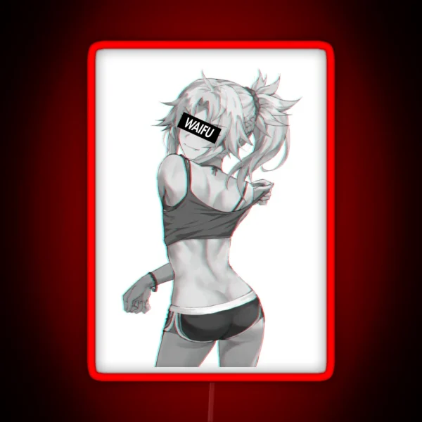 Fate Series Mordred Waifu Material RGB Neon Sign