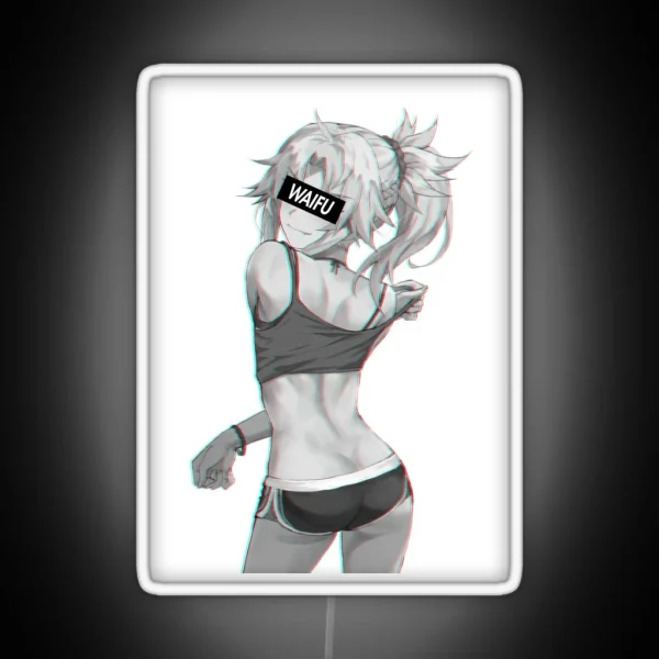 Fate Series Mordred Waifu Material RGB Neon Sign