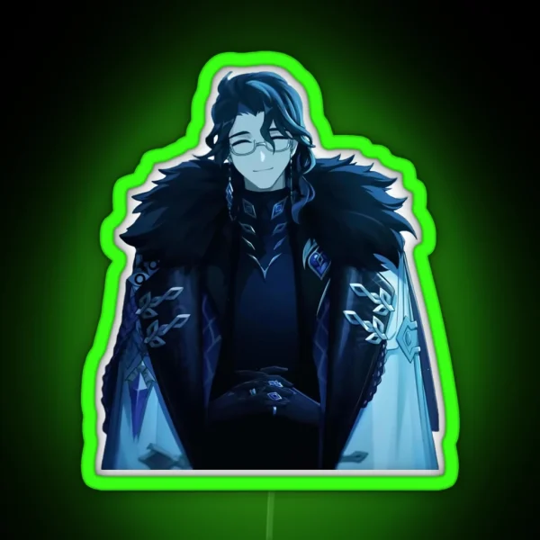 Fatui Harbinger Pantalone RGB Neon Sign