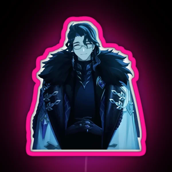 Fatui Harbinger Pantalone RGB Neon Sign