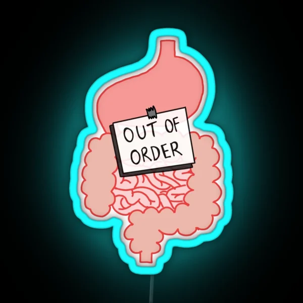 Faulty Digestive System RGB Neon Sign