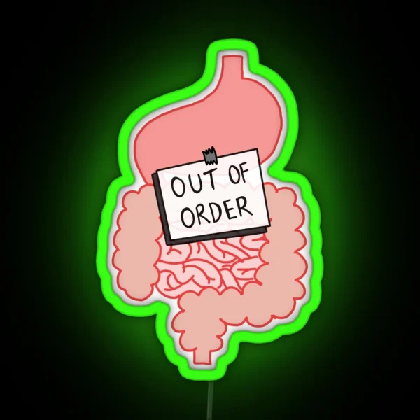 Faulty Digestive System RGB Neon Sign