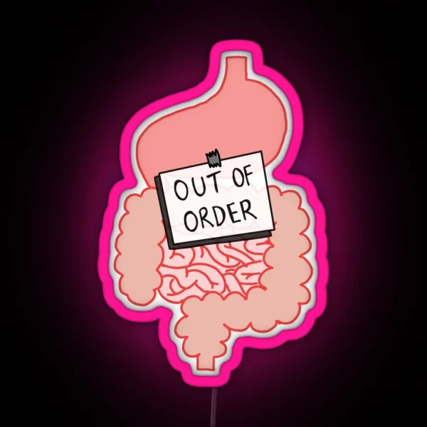Faulty Digestive System RGB Neon Sign