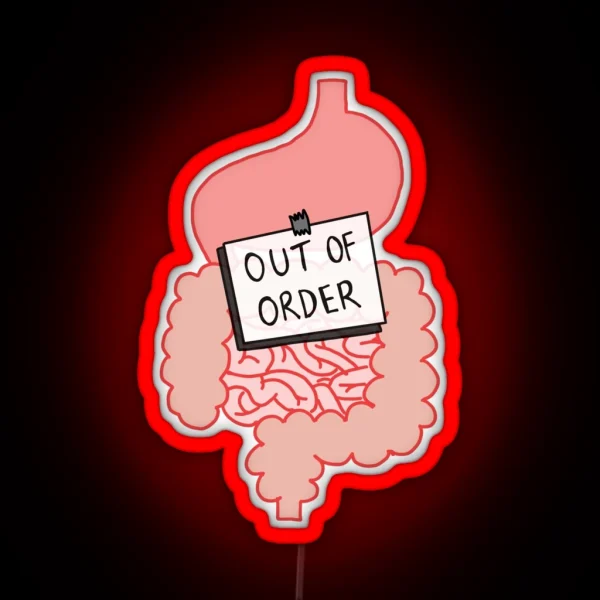 Faulty Digestive System RGB Neon Sign