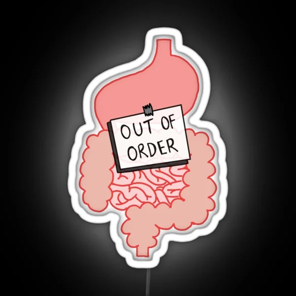 Faulty Digestive System RGB Neon Sign