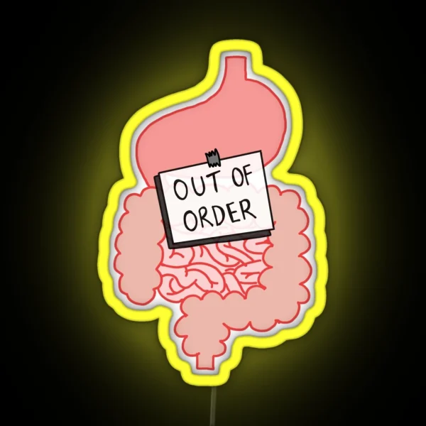 Faulty Digestive System RGB Neon Sign