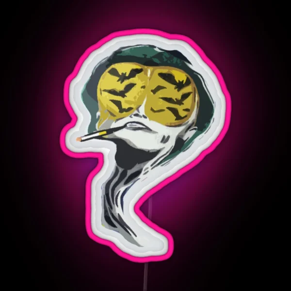 Fear And Loathing In Las Vegas Bat Country Tripping RGB Neon Sign