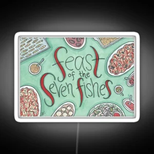 Feast Of The Seven Fishes RGB Neon Sign