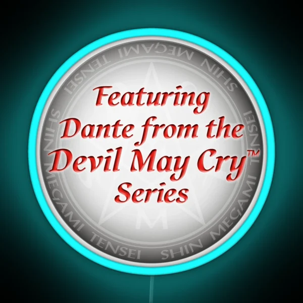 Featuring Dante From The Devil May Cry Series RGB Neon Sign
