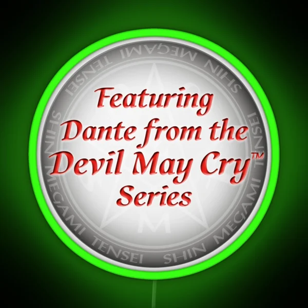 Featuring Dante From The Devil May Cry Series RGB Neon Sign