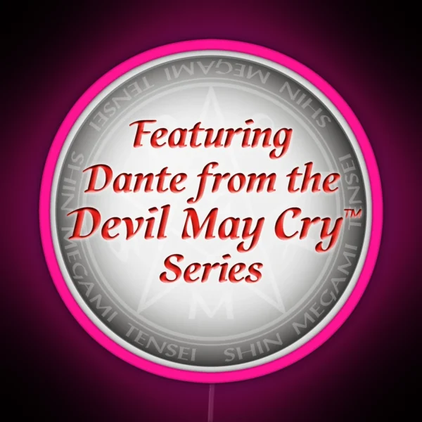 Featuring Dante From The Devil May Cry Series RGB Neon Sign