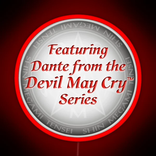 Featuring Dante From The Devil May Cry Series RGB Neon Sign