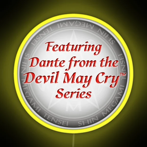 Featuring Dante From The Devil May Cry Series RGB Neon Sign