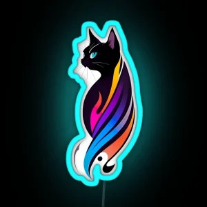 Feline Magical Art RGB Neon Sign