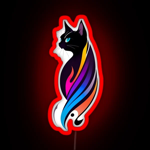 Feline Magical Art RGB Neon Sign