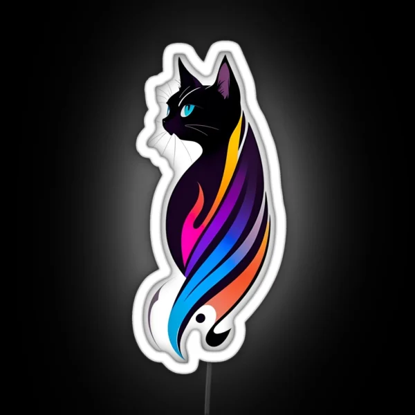 Feline Magical Art RGB Neon Sign