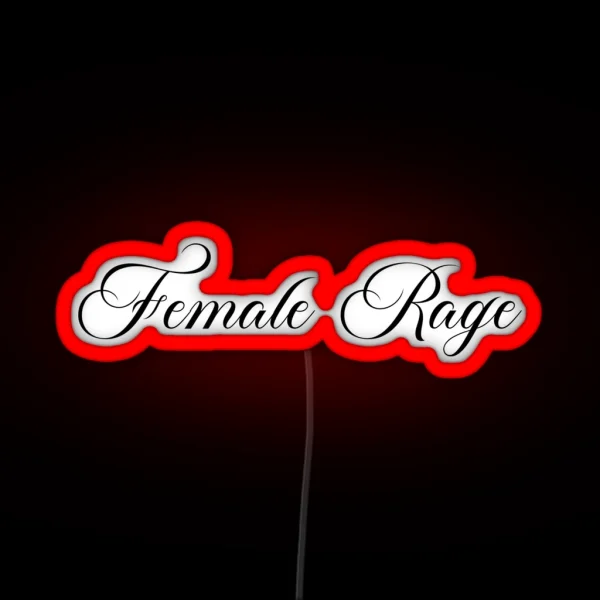 Female Rage RGB Neon Sign