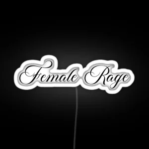 Female Rage RGB Neon Sign