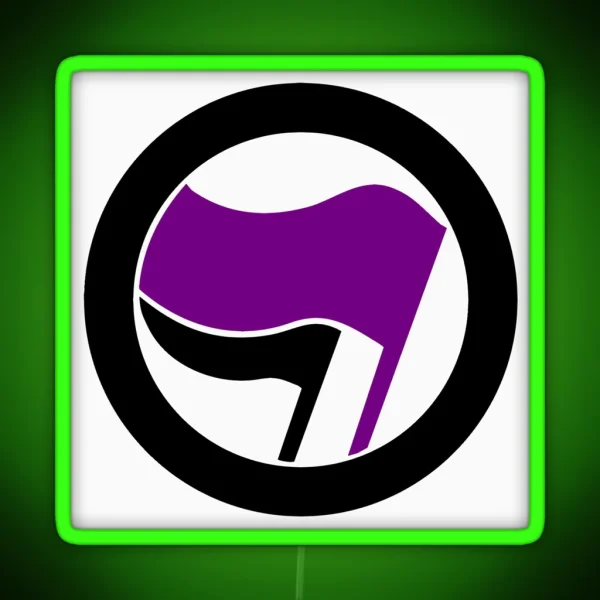 Feminist Antifa RGB Neon Sign