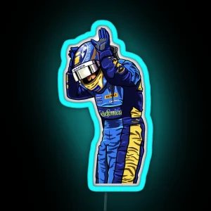 Fernando Alonso Koala Celebration RGB Neon Sign