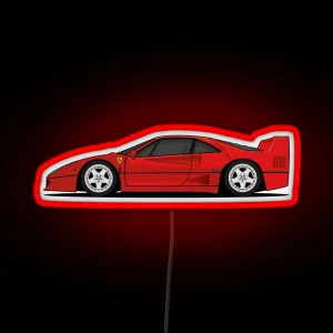 Ferrari F40 RGB Neon Sign